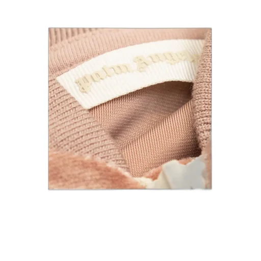 Palm Angels Kids Velvet Zip-Up Jacket