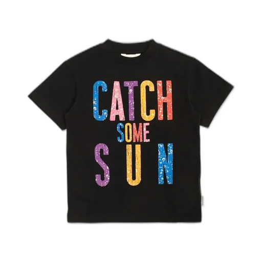 Palm Angels Kids Sequin-Embellished Crewneck T-Shirt