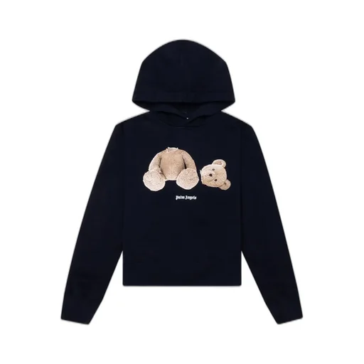 Palm Angels Kids Logo Printed Long-Sleeved Hoodie