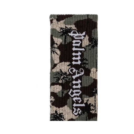 Palm Angels Kids Camo Palms High Socks