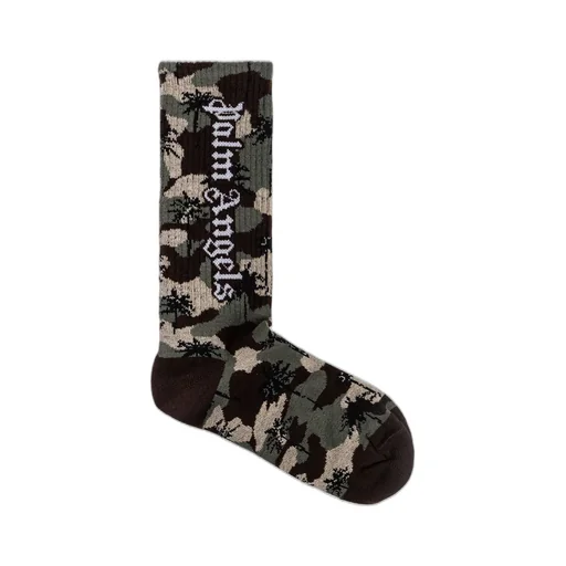Palm Angels Kids Camo Palms High Socks