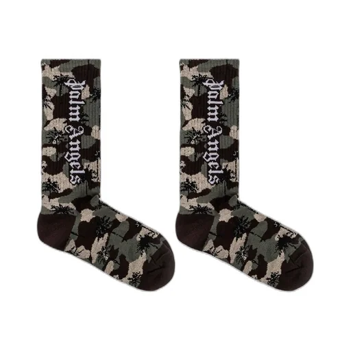 Palm Angels Kids Camo Palms High Socks