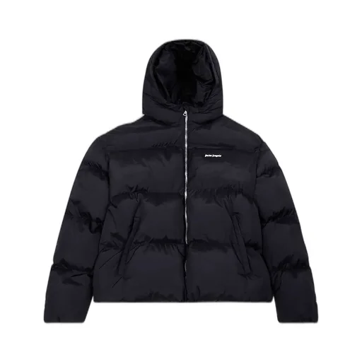 Palm Angels Kids Zip-Up Hooded Jacket