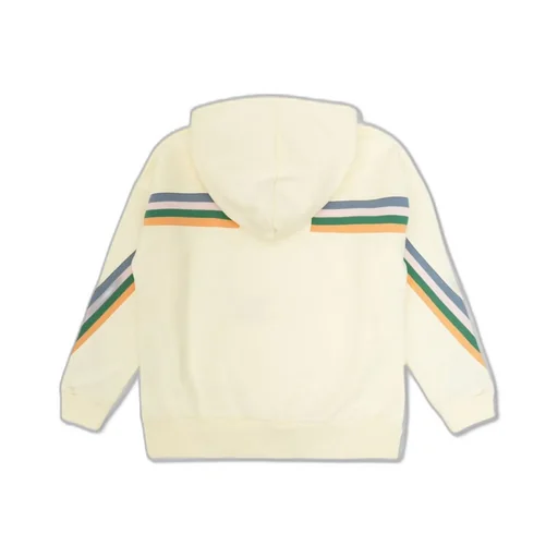 Palm Angels Kids Logo Embroidered Striped Hoodie