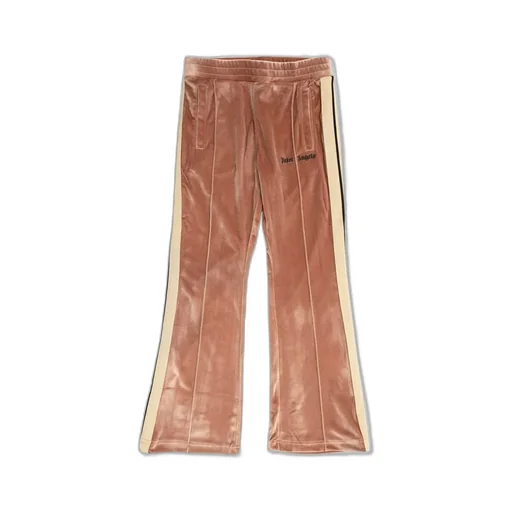 Palm Angels Kids Elasticated Waistband Velvet Trousers