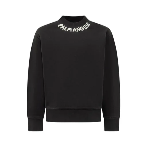 Palm Angels Kids Logo Printed Drop Shoulder Sweatshirt