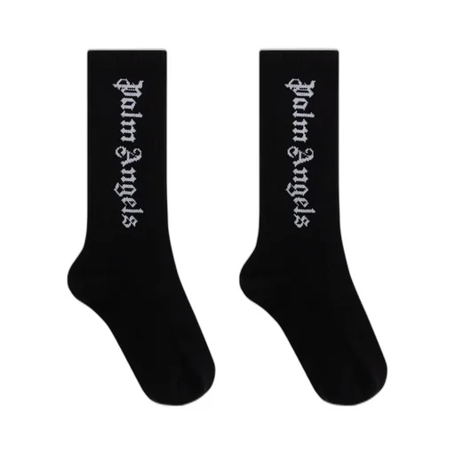 Palm Angels Kids Logo Intarsia Stretch Socks