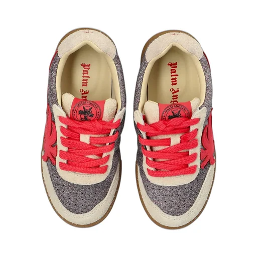 Palm Angels Kids Palm Beach University Lace-Up Sneakers