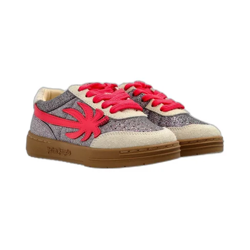 Palm Angels Kids Palm Beach University Lace-Up Sneakers
