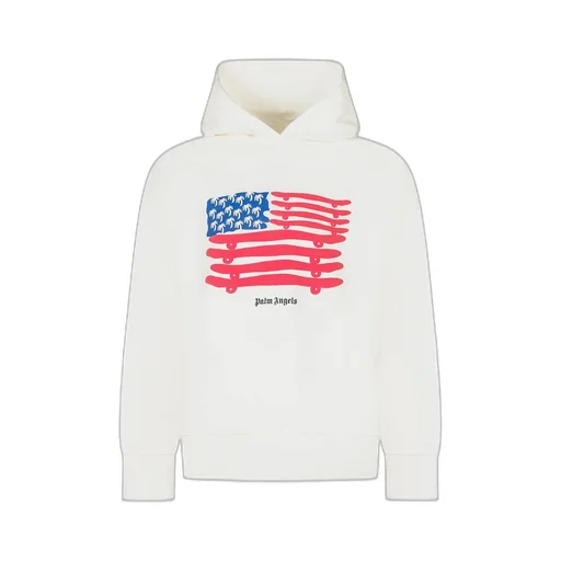 Palm Angels Kids Logo Printed Hoodie