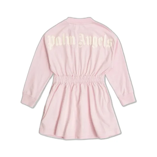 Palm Angels Kids Long Sleeve Crewneck Dress