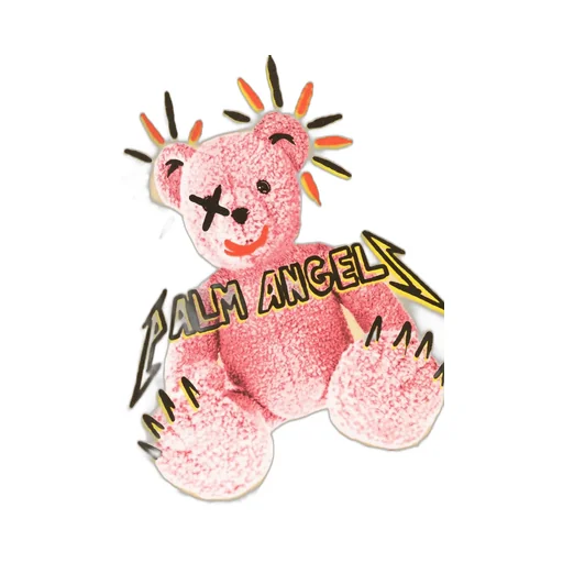 Palm Angels Kids Long Sleeve Teddy-Print Hoodie