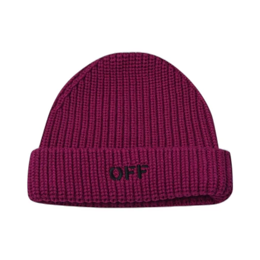 Off-White Kids Logo Embroidered Beanie