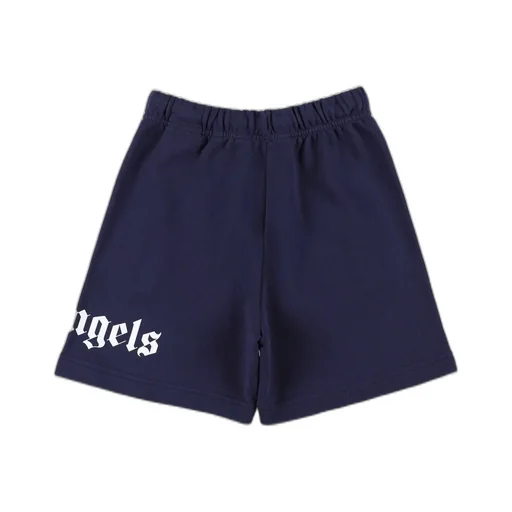 Palm Angels Kids Logo Printed Drawstring Bermuda Shorts