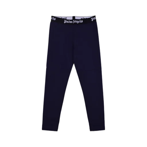 Palm Angels Kids High Waist Logo Waistband Leggings