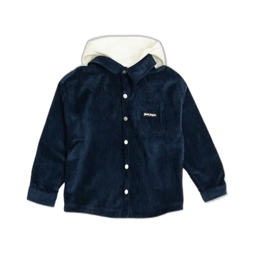 Palm Angels Kids Logo Patch Hooded Jacket