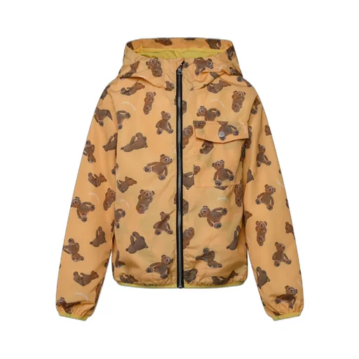 Palm Angels Kids Bear Printed Hooded Jacket