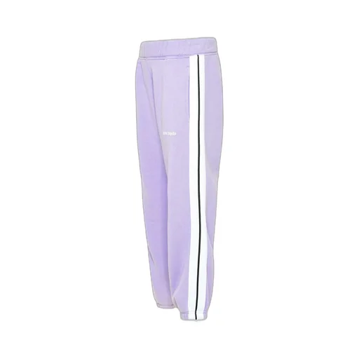 Palm Angels Kids Logo Printed Straight Leg Trousers