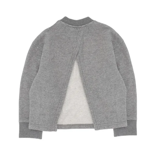 Palm Angels Kids Lurex Logo Patch Open-Back Sweatshirt