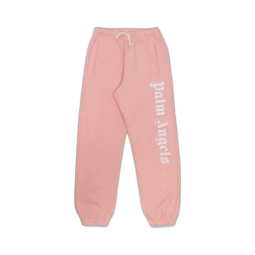 Palm Angels Kids Logo Printed Drawstring Track Pants