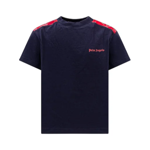 Palm Angels Kids Logo-Embroidered Crewneck T-Shirt
