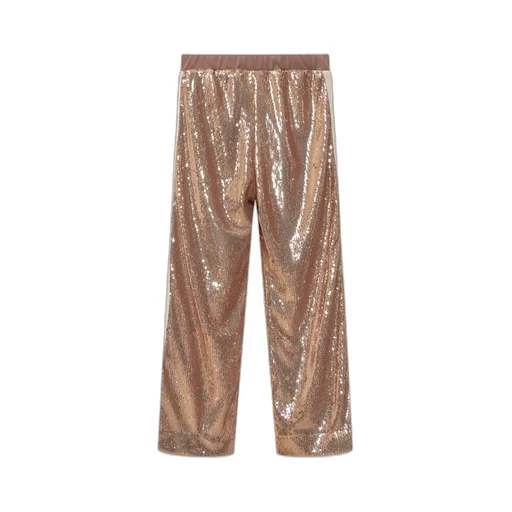 Palm Angels Kids Sequin-Embellished Straight-Leg Trousers