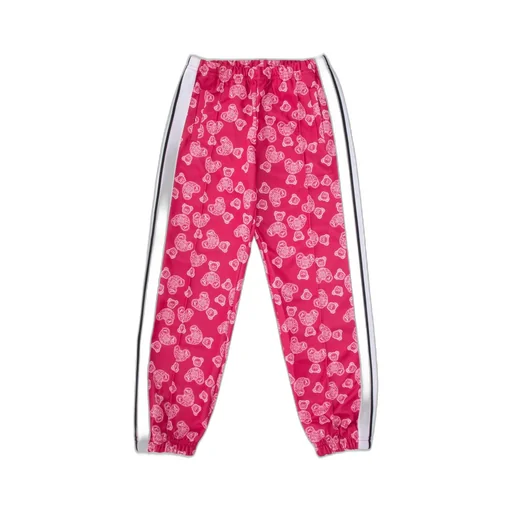 Palm Angels Kids Teddy Bear-Printed Elasticated Waist Track Pants