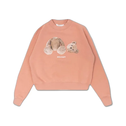 Palm Angels Kids Logo Detailed Crewneck Sweatshirt