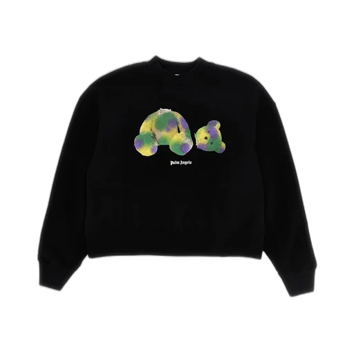 Palm Angels Kids Bear-Printed Crewneck T-Shirt