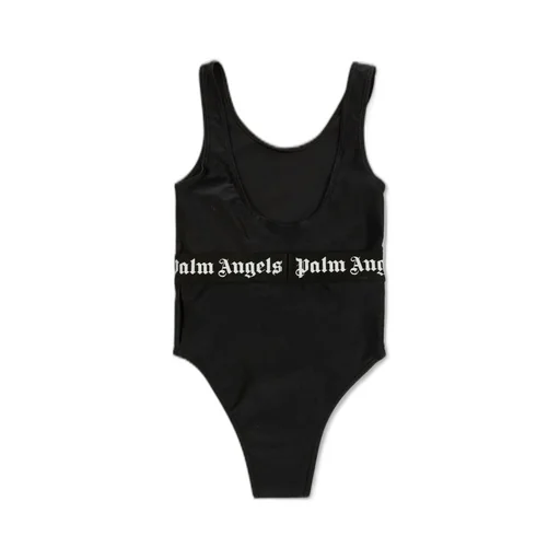 Palm Angels Kids Logo-Waistband Sleeveless Swimsuit