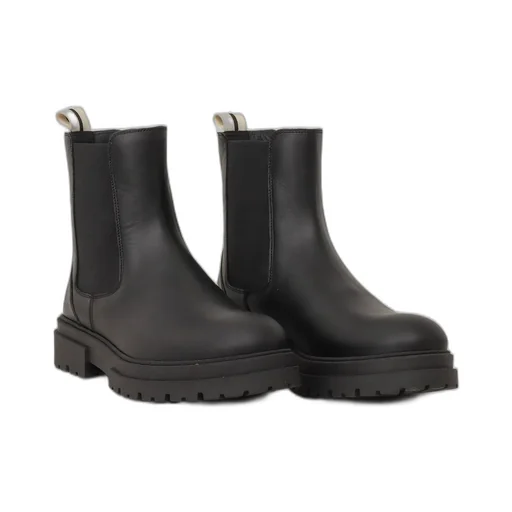 Palm Angels Kids Logo Printed Lug Sole Chelsea Boots