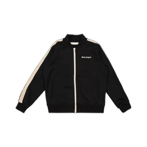 Palm Angels Kids Contrast-Stripe Zipped Track Jacket