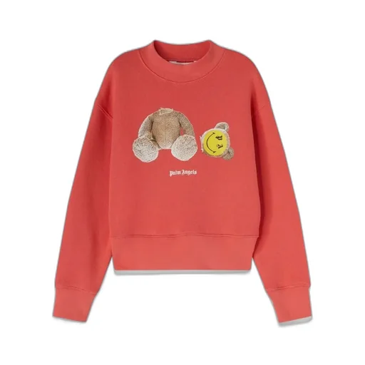 Palm Angels Kids Logo Printed Crewneck Sweatshirt
