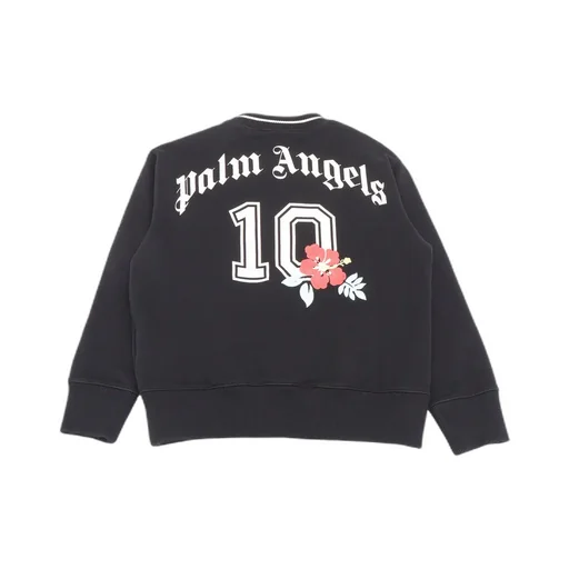 Palm Angels Kids Logo Printed Crewneck Sweatshirt