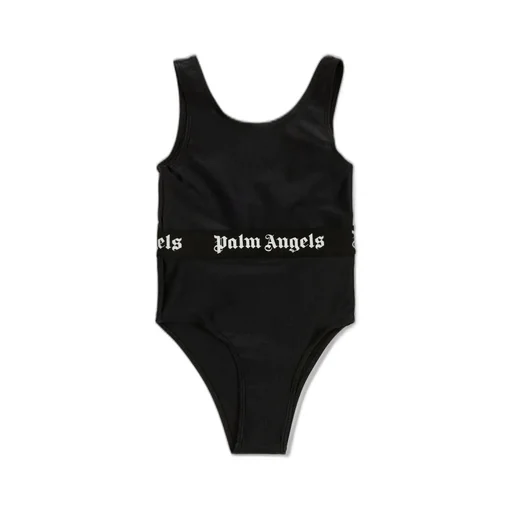 Palm Angels Kids Logo-Waistband Sleeveless Swimsuit