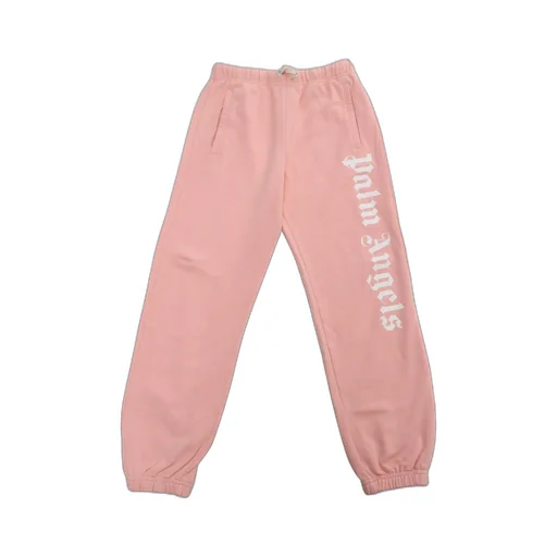 Palm Angels Kids Logo Printed Drawstring Pants