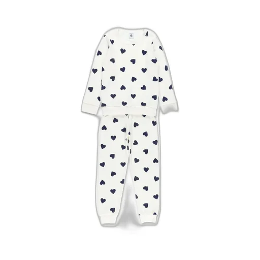 Petit Bateau Heart Print Pyjamas