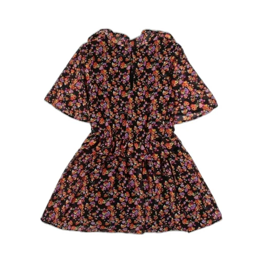 Pinko Kids Ruffled V-Neck Dress