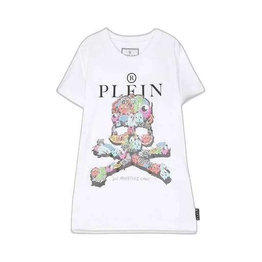 Philipp Plein Junior Maxi Skull Tee