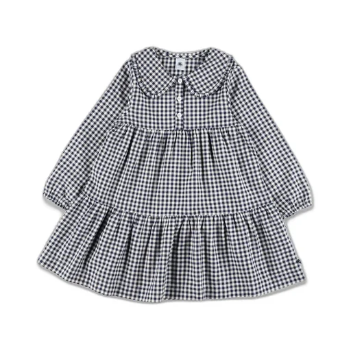 Petit Bateau Checked Flannel Dress