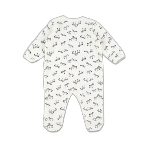 Petit Bateau Zebra Print Velour Pyjama Suit