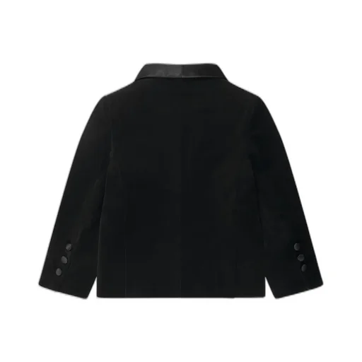 Patachou Handkerchief Detailed Velvet Party Blazer