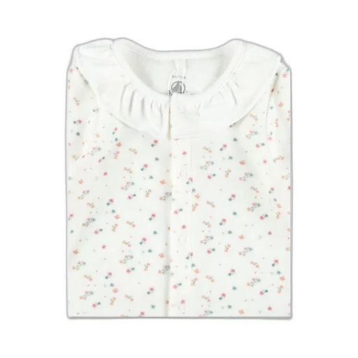 Petit Bateau Floral Velour Pyjama Suit