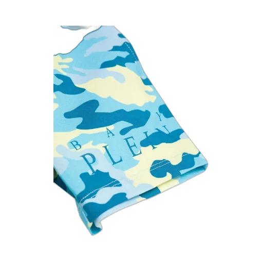 Philipp Plein Junior Camouflage Tee And Shorts Set