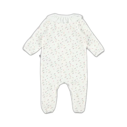 Petit Bateau Floral Velour Pyjama Suit