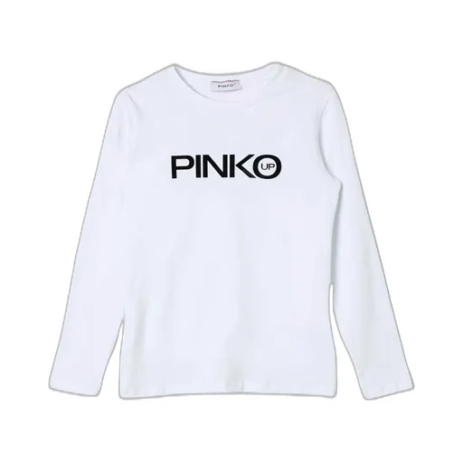 Pinko Kids Logo Printed Crew Neck Long Sleeved T-Shirt