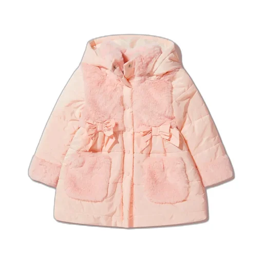 Patachou Bow Detailed Hooded Coat