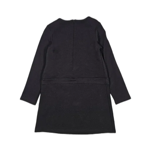 Pinko Kids Logo Embroidered Long Sleeve Dress