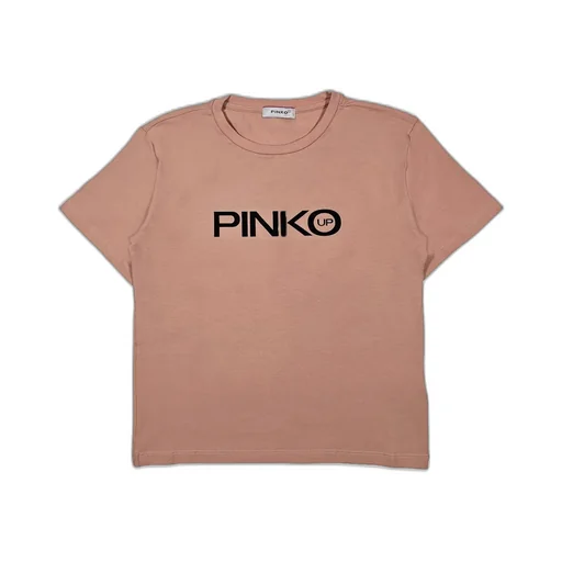 Pinko Kids Logo Print Crewneck T-Shirt