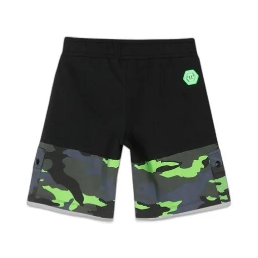 Philipp Plein Junior Camouflage Cargo Shorts